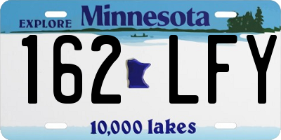 MN license plate 162LFY