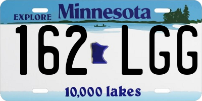 MN license plate 162LGG