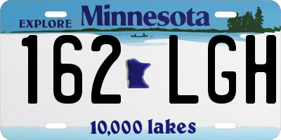 MN license plate 162LGH