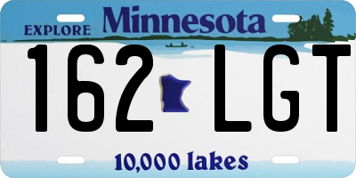 MN license plate 162LGT