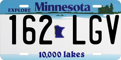 MN license plate 162LGV