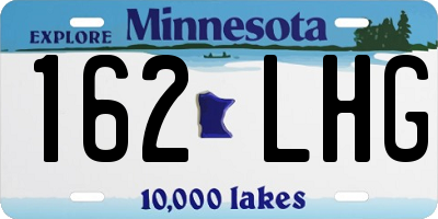 MN license plate 162LHG