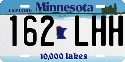 MN license plate 162LHH