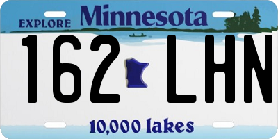 MN license plate 162LHN