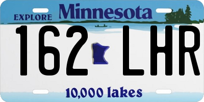 MN license plate 162LHR