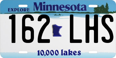 MN license plate 162LHS