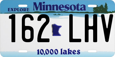 MN license plate 162LHV