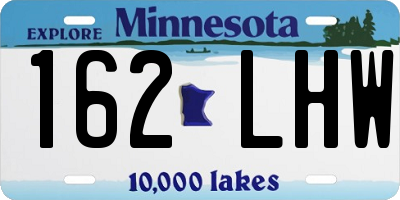MN license plate 162LHW