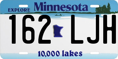 MN license plate 162LJH