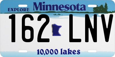 MN license plate 162LNV