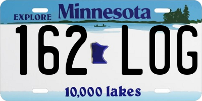 MN license plate 162LOG
