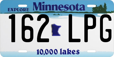 MN license plate 162LPG