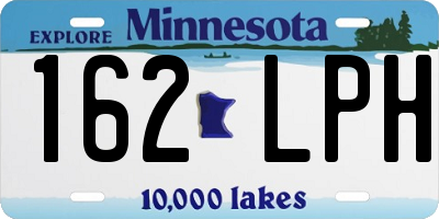 MN license plate 162LPH