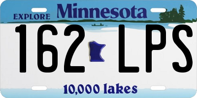 MN license plate 162LPS