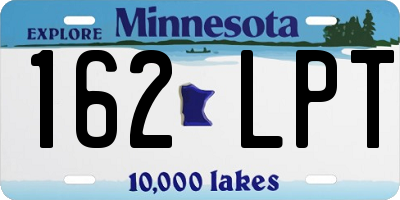 MN license plate 162LPT