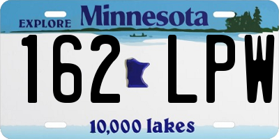 MN license plate 162LPW