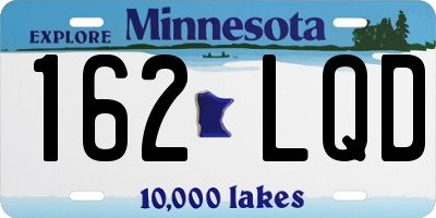 MN license plate 162LQD