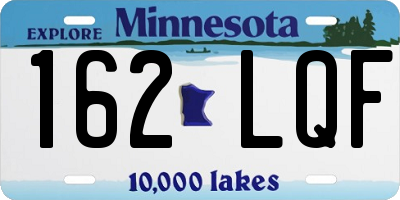 MN license plate 162LQF