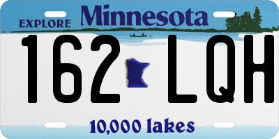 MN license plate 162LQH