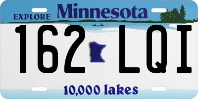 MN license plate 162LQI