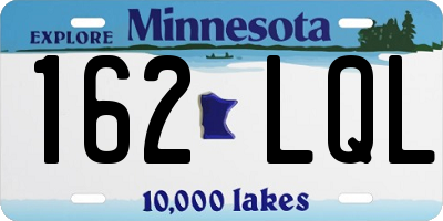 MN license plate 162LQL