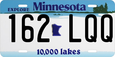 MN license plate 162LQQ
