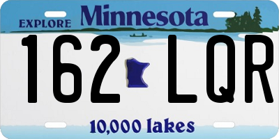 MN license plate 162LQR