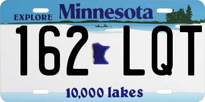 MN license plate 162LQT