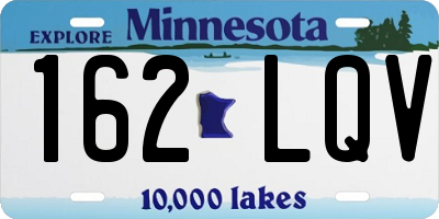 MN license plate 162LQV