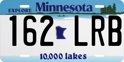 MN license plate 162LRB