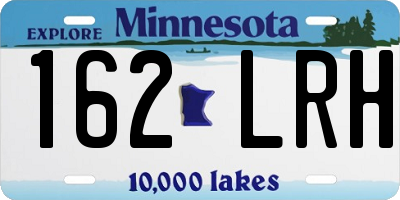 MN license plate 162LRH