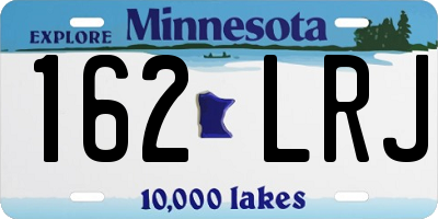 MN license plate 162LRJ