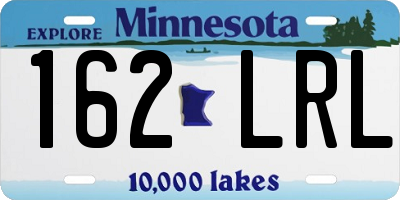 MN license plate 162LRL