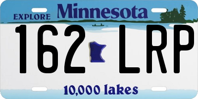 MN license plate 162LRP