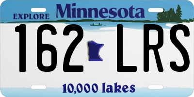 MN license plate 162LRS