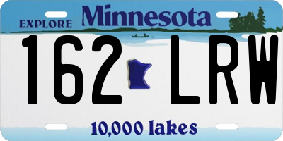 MN license plate 162LRW