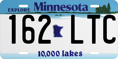 MN license plate 162LTC