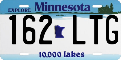 MN license plate 162LTG