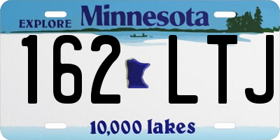 MN license plate 162LTJ