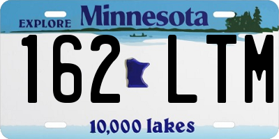 MN license plate 162LTM