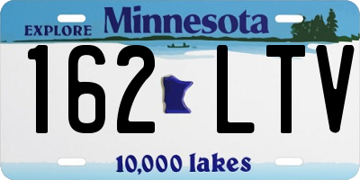 MN license plate 162LTV