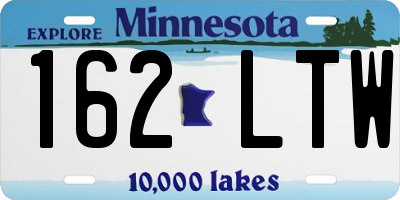 MN license plate 162LTW
