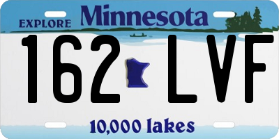 MN license plate 162LVF