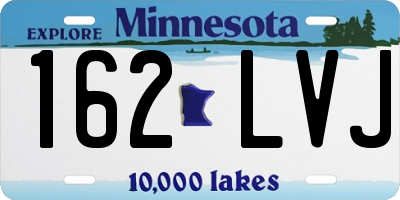 MN license plate 162LVJ