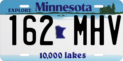 MN license plate 162MHV