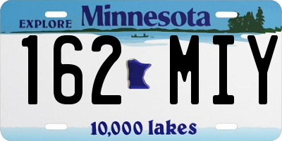 MN license plate 162MIY