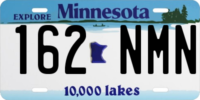 MN license plate 162NMN