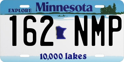 MN license plate 162NMP