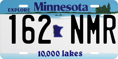 MN license plate 162NMR