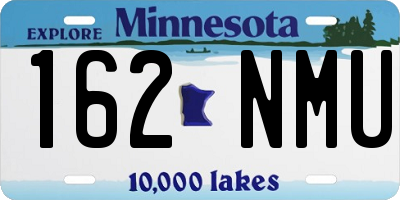 MN license plate 162NMU